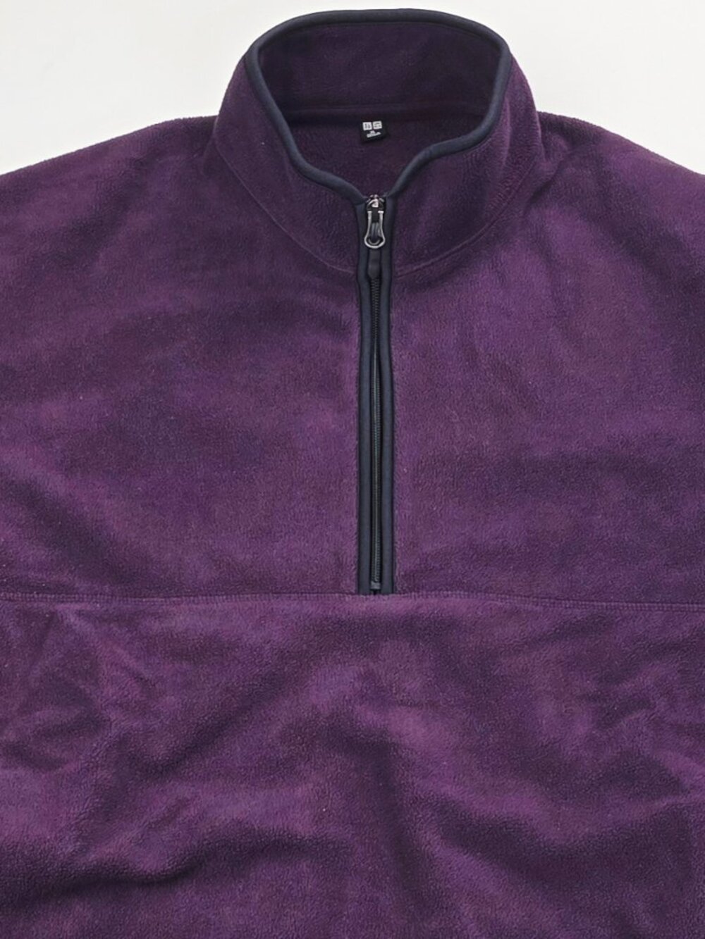 Uniqlo Plum 1/4 Zip Long Sleeve Mens Size XL Long Sleeve Pockets Fleece Sweater - Picture 10 of 10